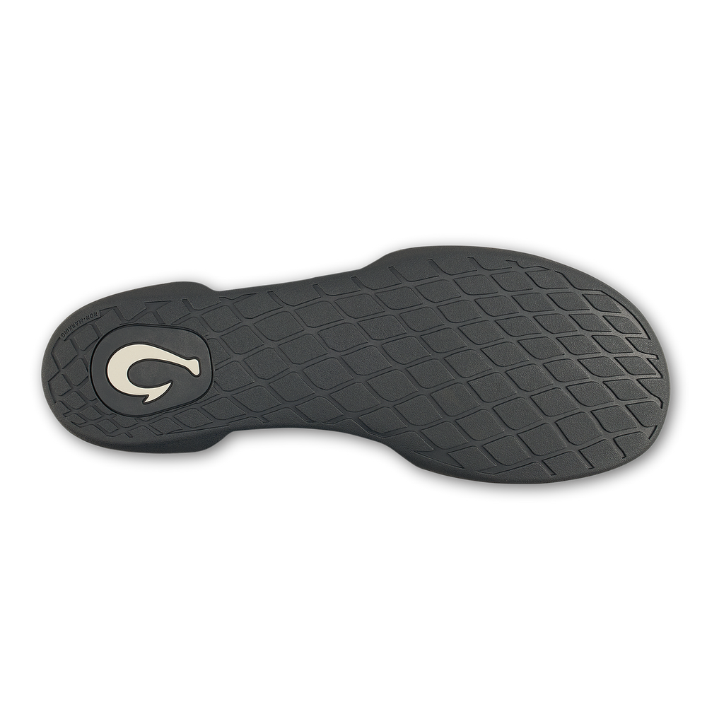 OluKai Men | Moloā Hulu Men’s Wool Slippers - Black