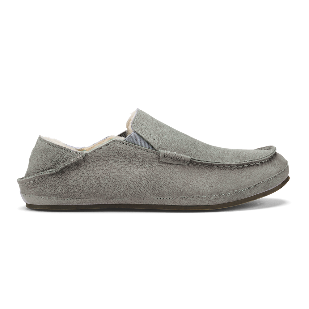 OluKai Men | Moloā Men's Leather Slippers - Kona Coffee