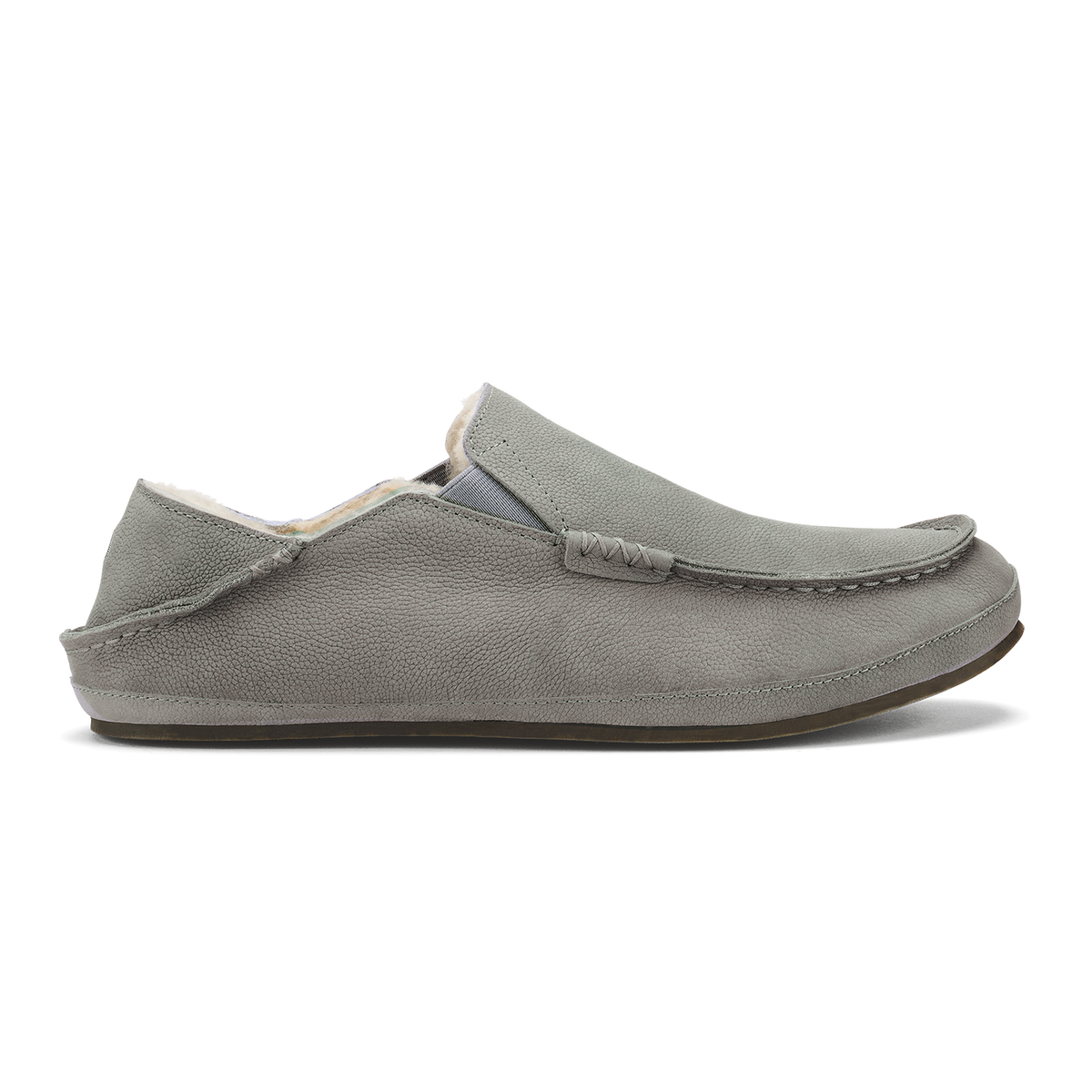 OluKai Men | Moloā Men's Leather Slippers - Kona Coffee