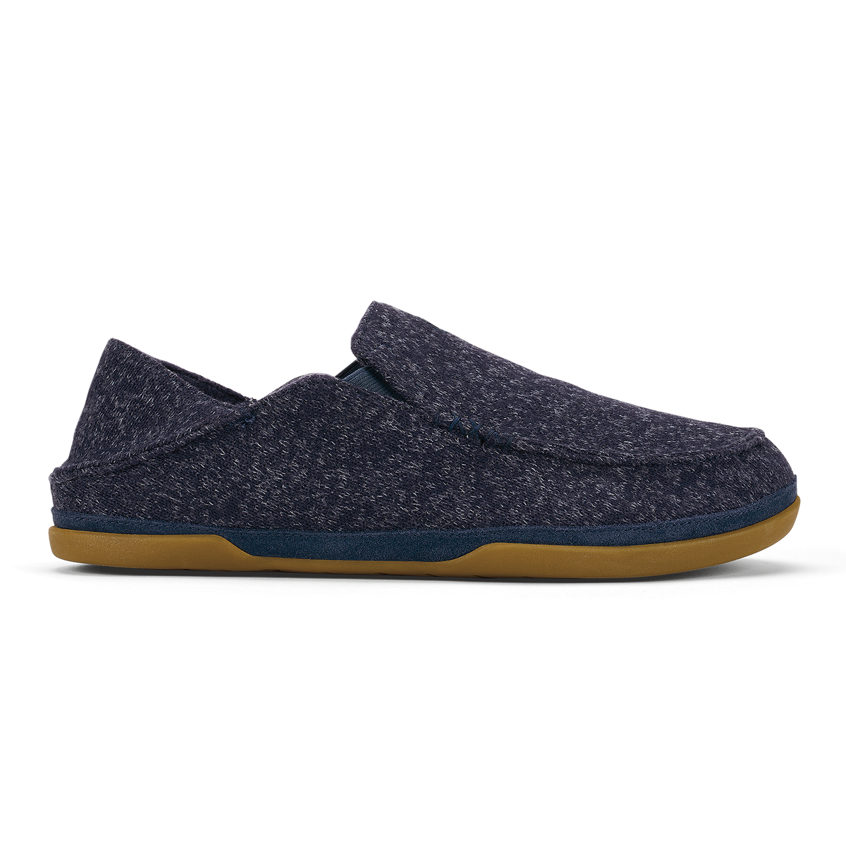 OluKai Men | Moloā Hulu Men’s Wool Slippers - Trench Blue