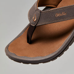 OluKai Men | ‘Ohana Men's Beach Sandals - Dark Java / Ray