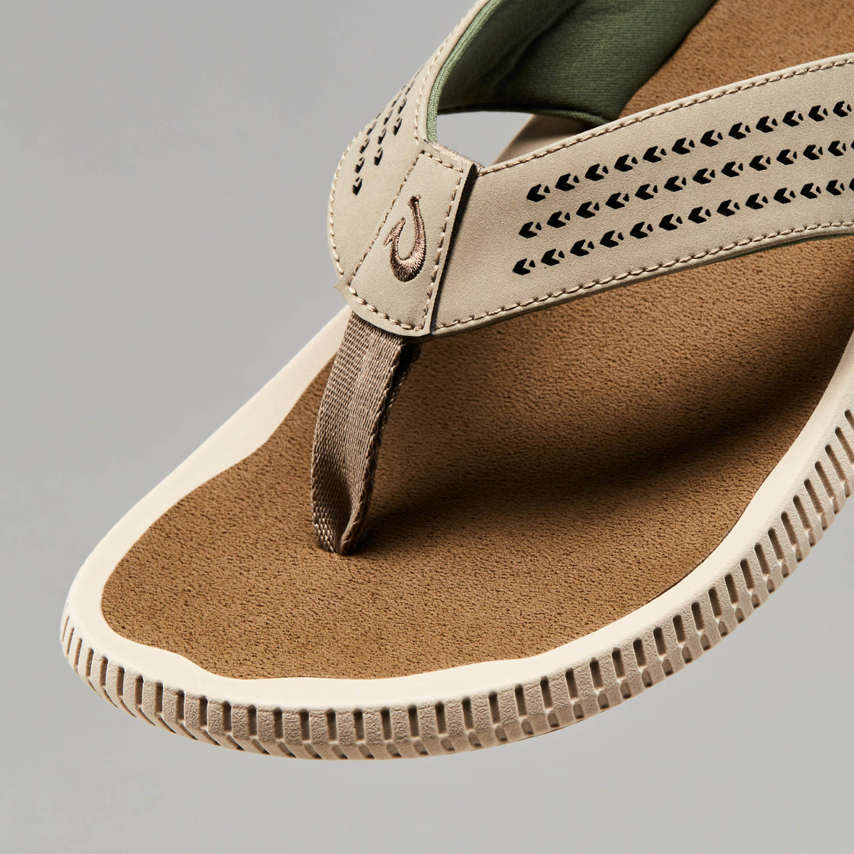 OluKai Men | Ulele Men's Water-Ready Beach Sandals - Clay / Mustang