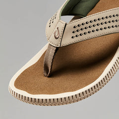 OluKai Men | Ulele Men's Water-Ready Beach Sandals - Clay / Mustang