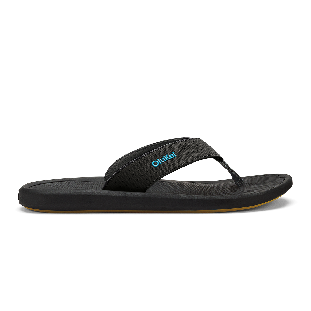 OluKai Men | Ki‘i Men’s Water Ready Beach Sandals - Lava Rock / Bold Blue
