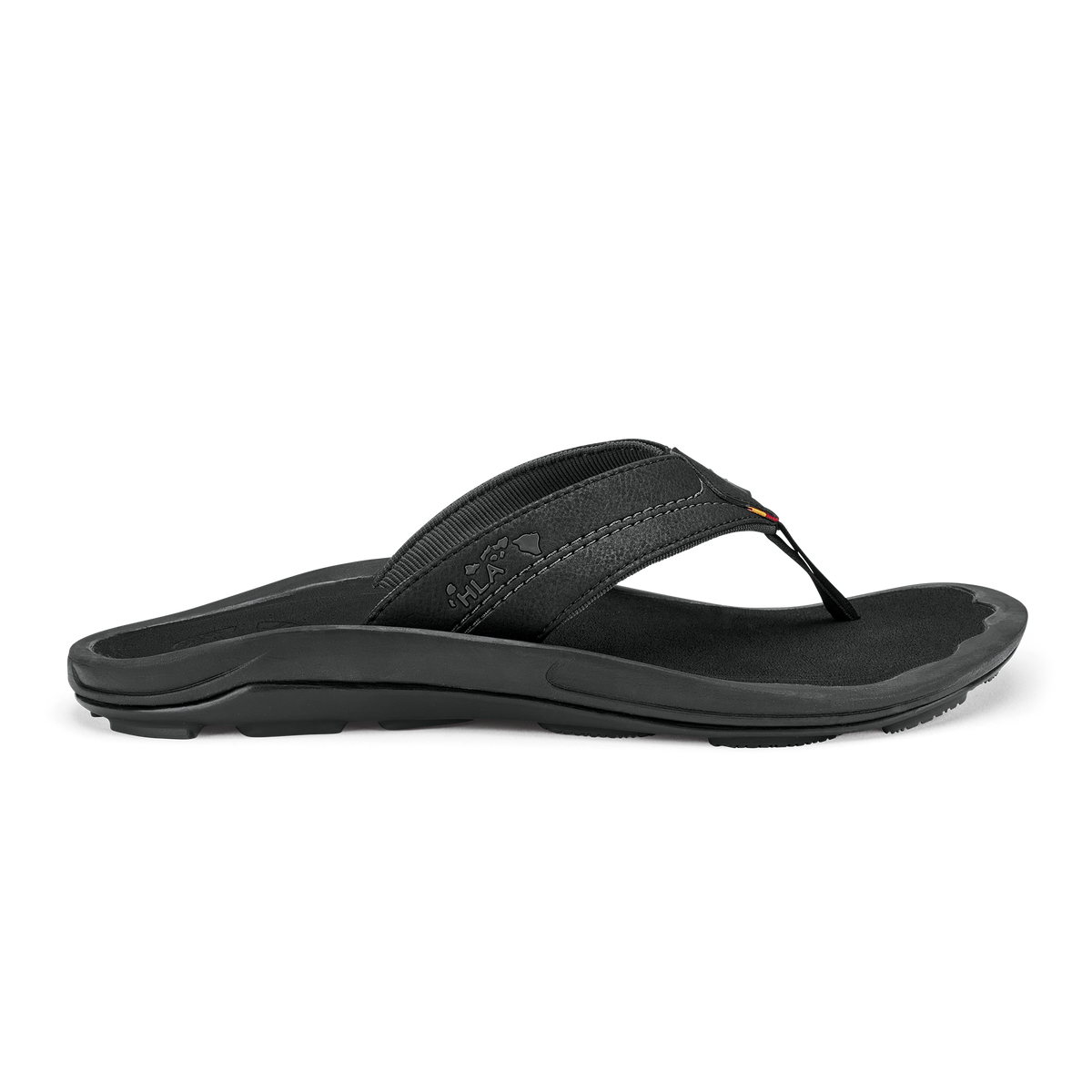OluKai Men | Kīpī Men’s Comfortable Beach Sandals - Black