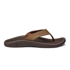 OluKai Men | ‘Ohana Men's Best Selling Beach Sandals - Tan / Dark Java