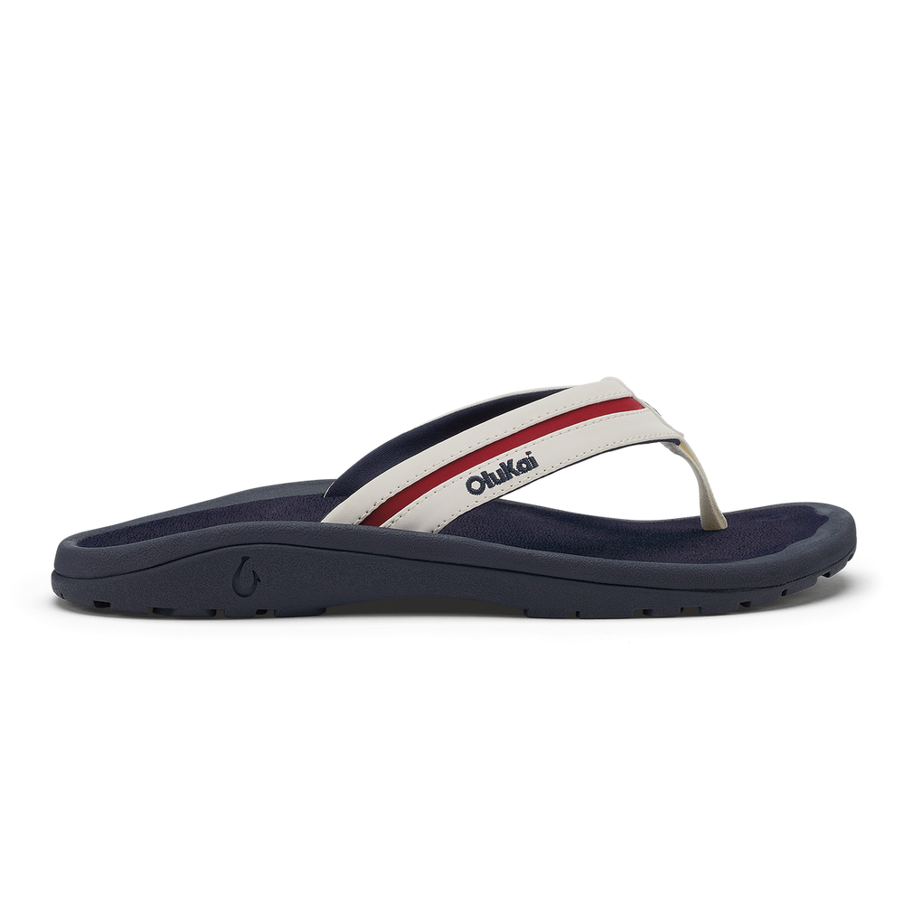 OluKai Men | ʻOhana Pālua - Bright White / Americana