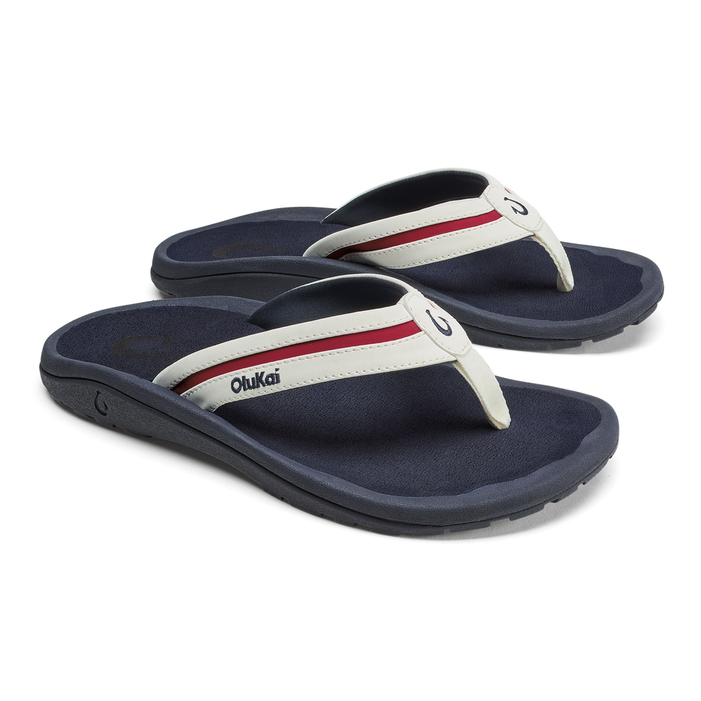 OluKai Men | ʻOhana Pālua - Bright White / Americana