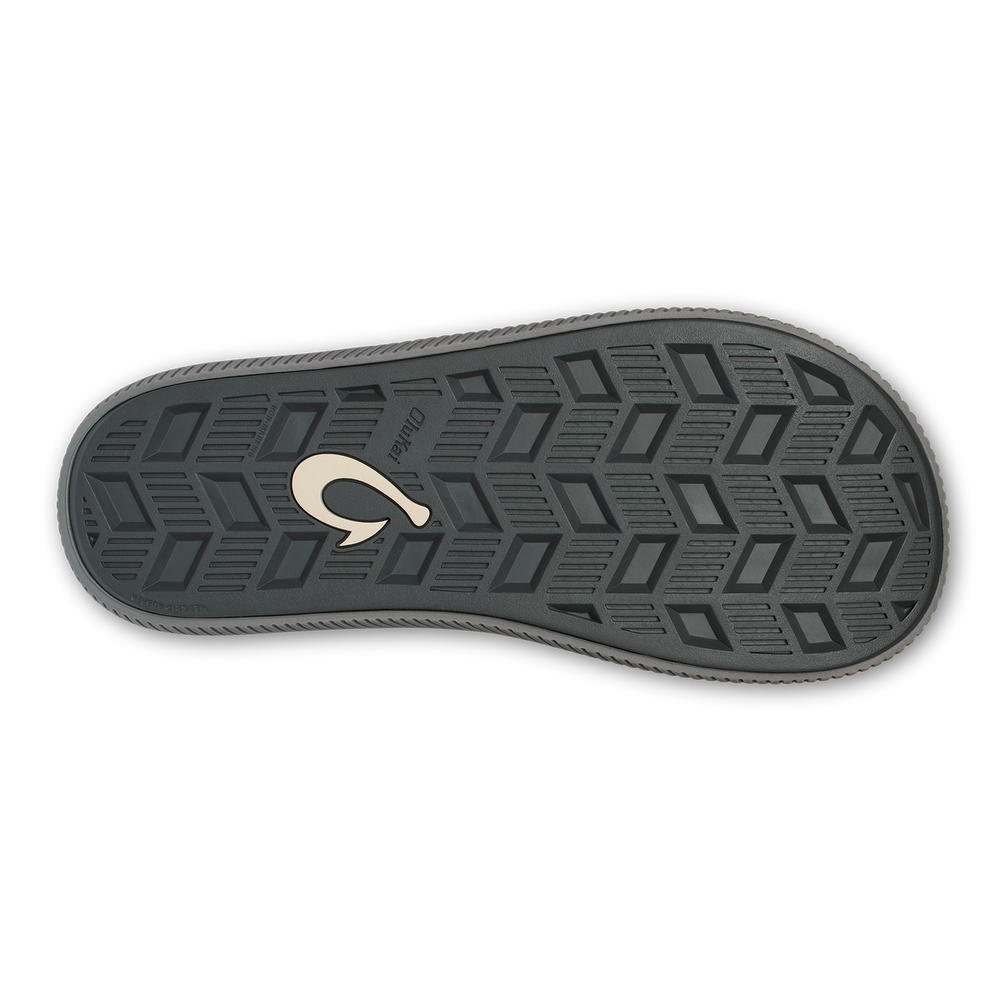 OluKai Men | Ulele Men's Beach Sandals - Blue Depth / Charcoal