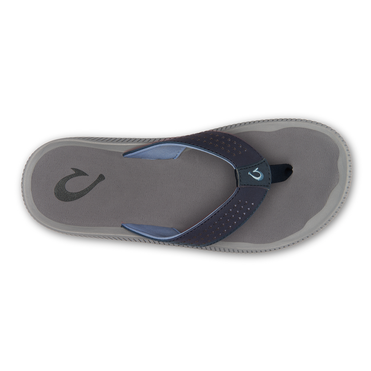 OluKai Men | Ulele Men's Beach Sandals - Blue Depth / Charcoal