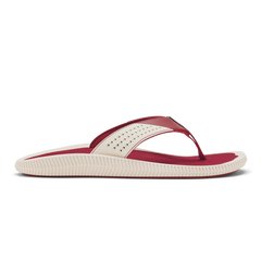 OluKai Men|New Arrivals | Ulele - Off White / Deep Red