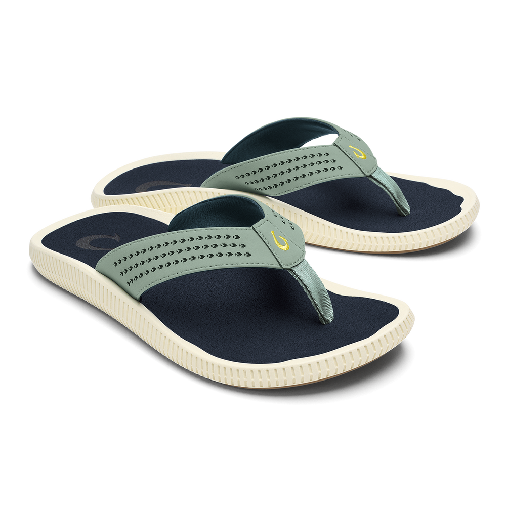 OluKai Men|New Arrivals | Ulele - Seagreen / Trench Blue