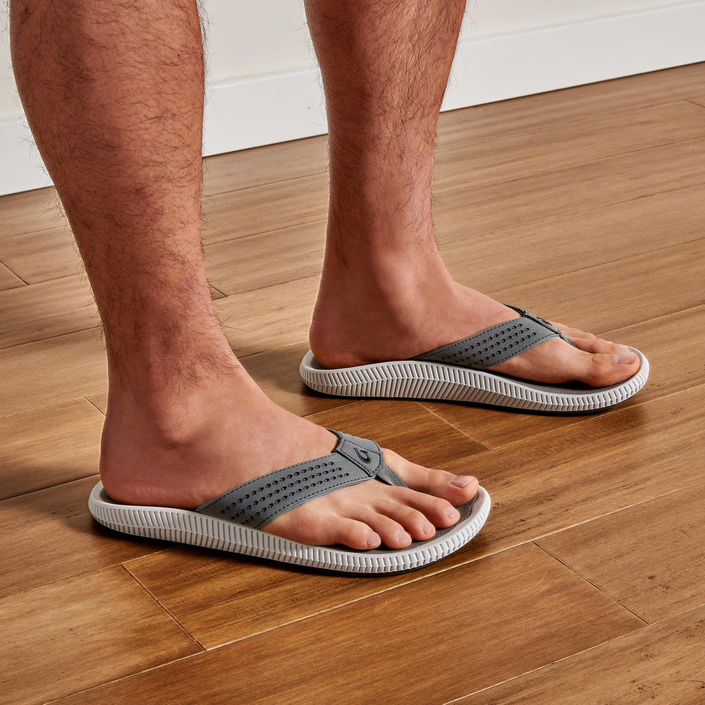 OluKai Men | Ulele Men's Water-Ready Beach Sandals - Stone