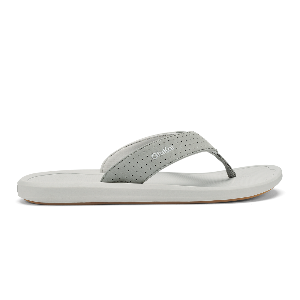 OluKai Men | Ki‘i Men’s Water Ready Beach Sandals - Ash / Sterling