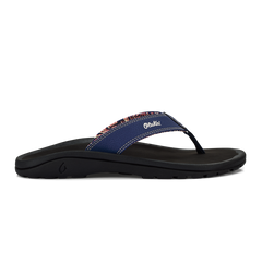 OluKai Men | ‘Ohana Men's Beach Sandals - Navy / Onyx
