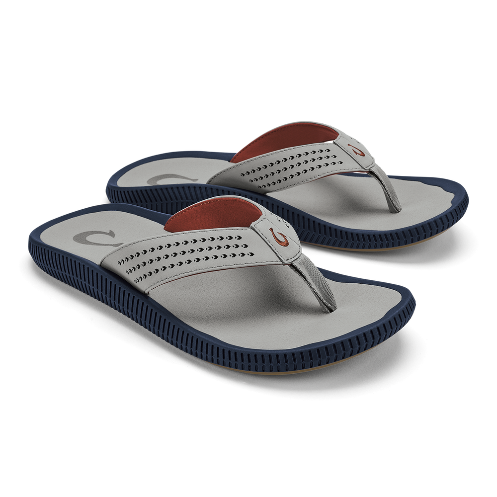 OluKai Men | Ulele Men's Beach Sandals - Ash