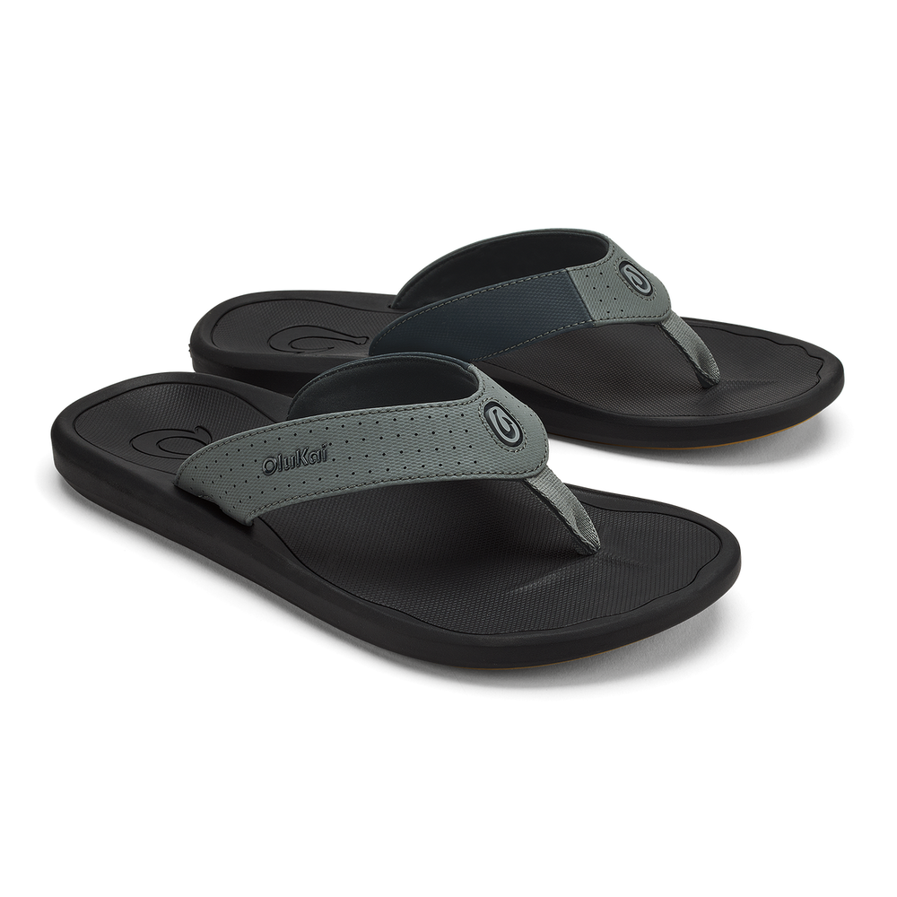 OluKai Men | Ki‘i Men’s Water Ready Beach Sandals - Rock / Lava Rock