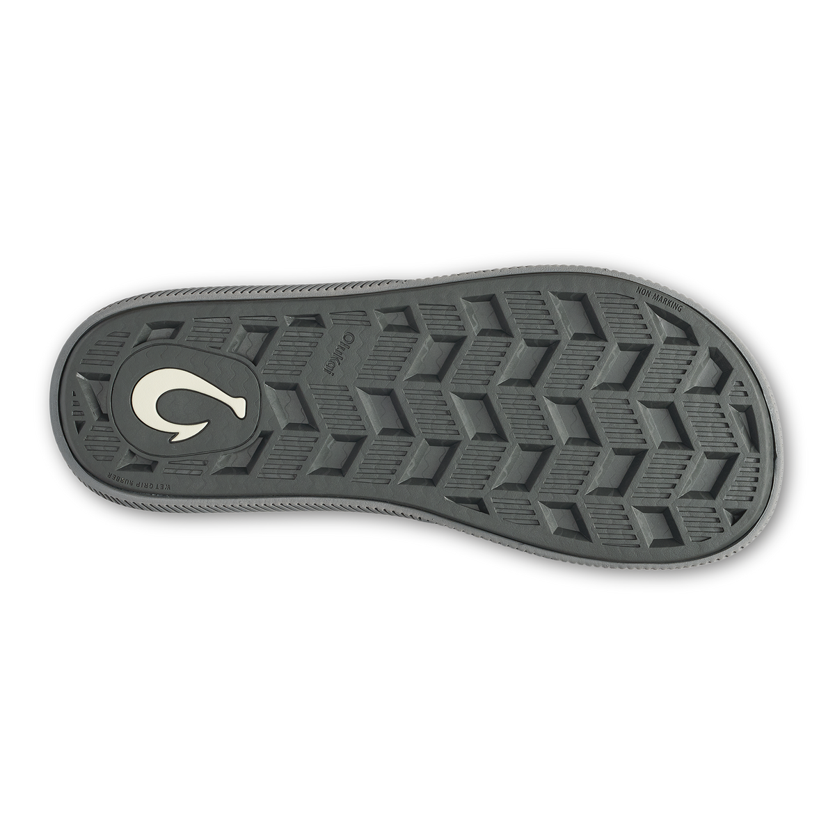 OluKai Men|New Arrivals | Ulele Slide - Blue Depth / Charcoal