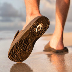 OluKai Men | Nalu Slide Men's Beach Slide Sandals - Dark Java