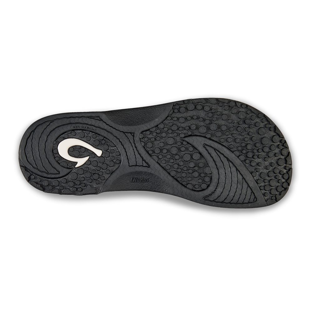 OluKai Men | Nalu Slide Men's Beach Slide Sandals - Black