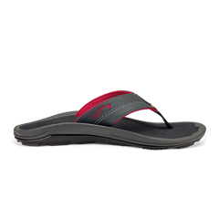 OluKai Men | Kīpī Men’s Comfortable Beach Sandals - Dark Shadow
