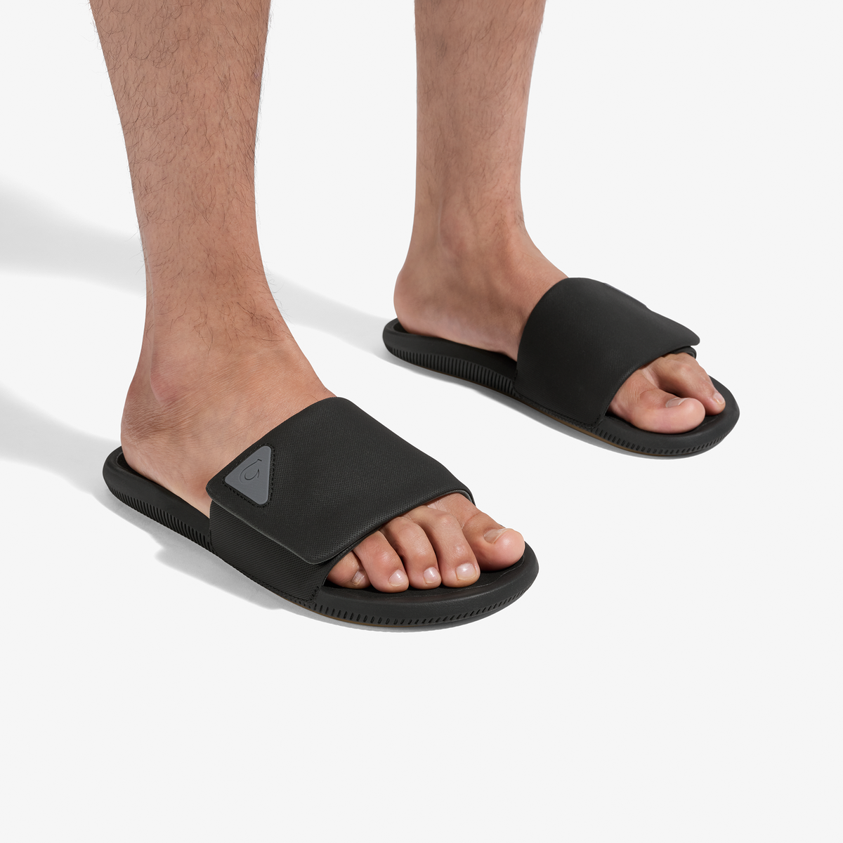 OluKai Men|New Arrivals | Ulele Slide - Lava Rock / Lava Rock