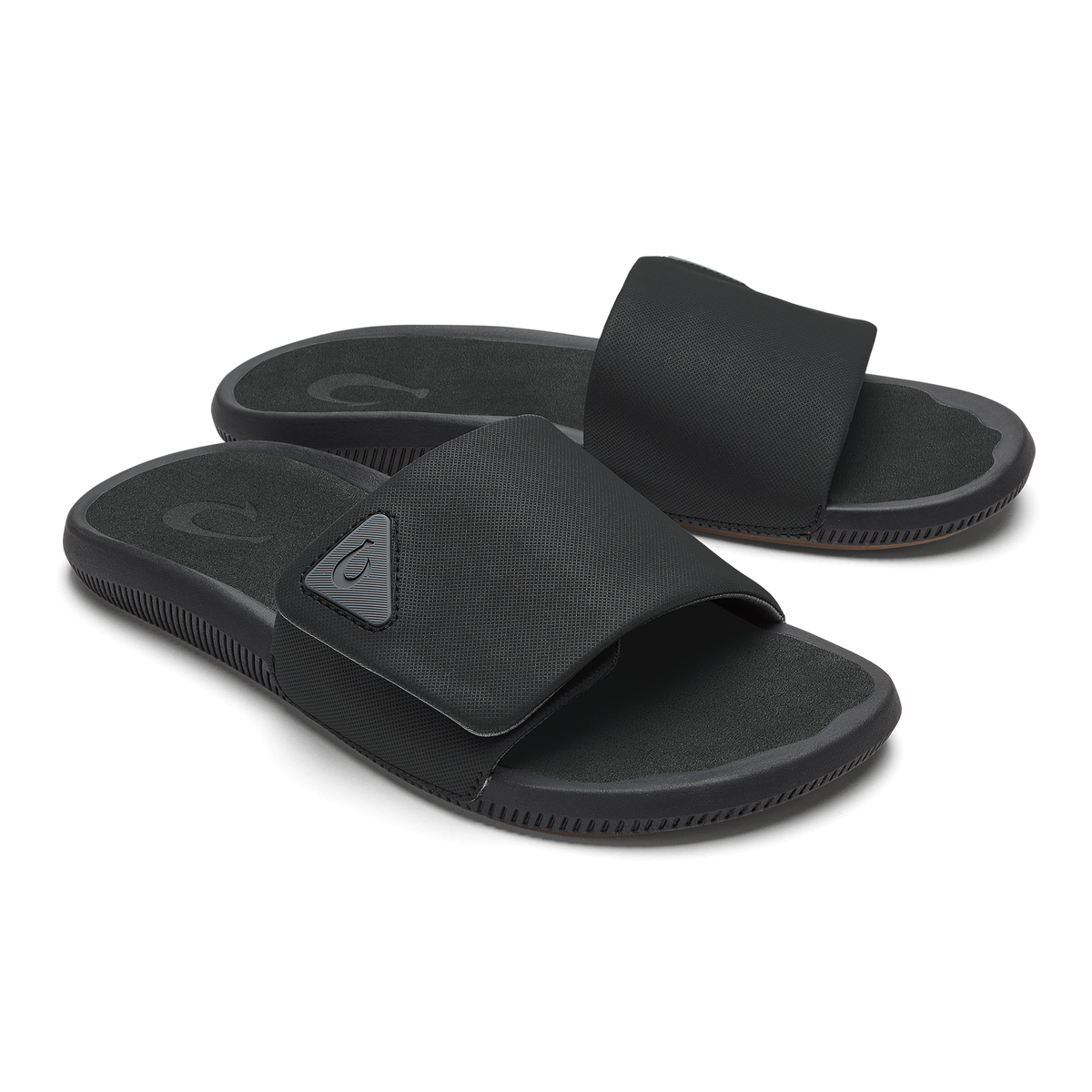 OluKai Men|New Arrivals | Ulele Slide - Lava Rock / Lava Rock