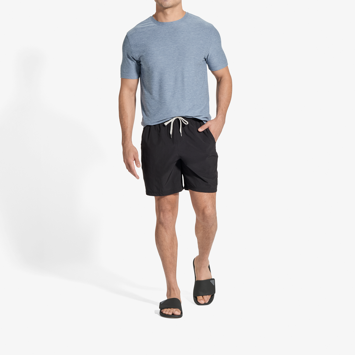 OluKai Men|New Arrivals | Ulele Slide - Lava Rock / Lava Rock