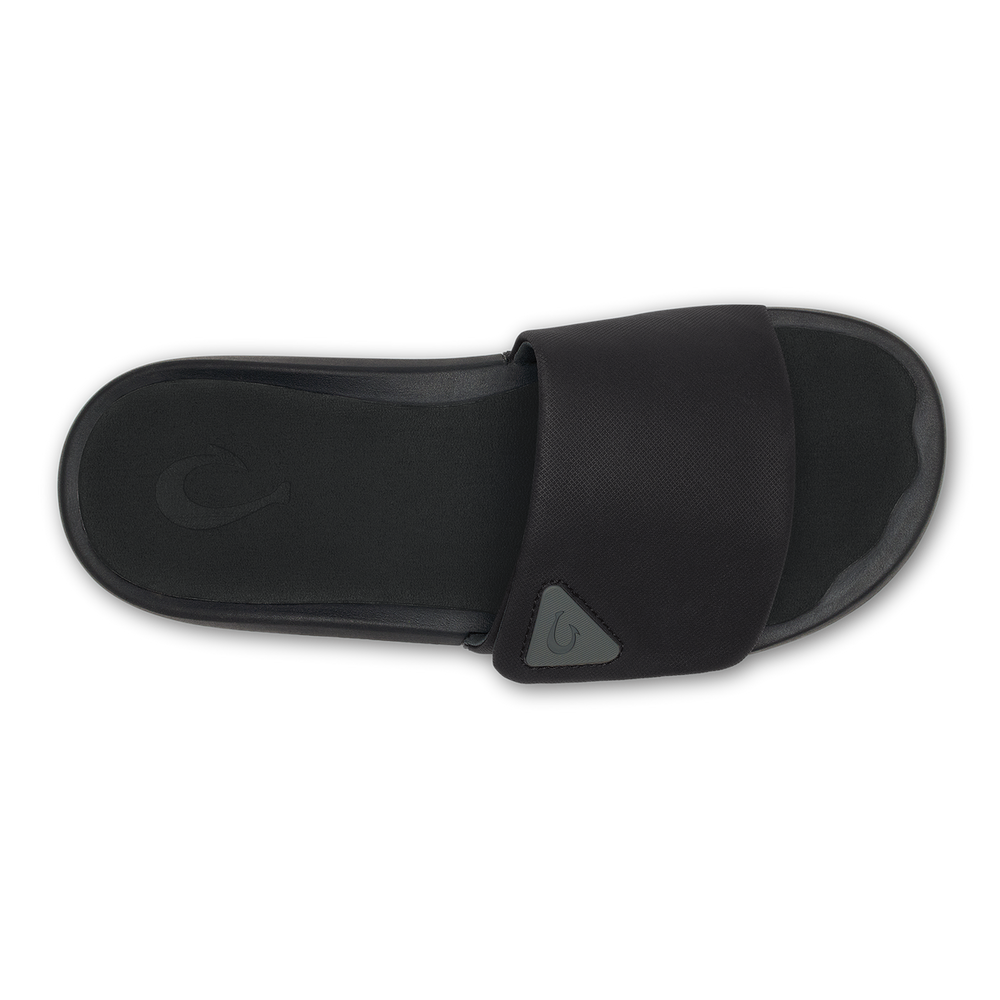 OluKai Men|New Arrivals | Ulele Slide - Lava Rock / Lava Rock