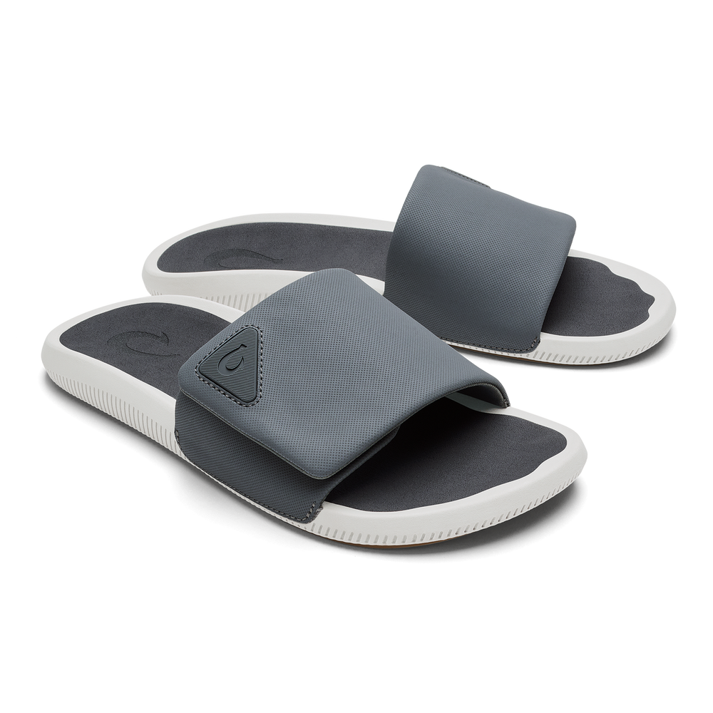OluKai Men|New Arrivals | Ulele Slide - Rock / Rock