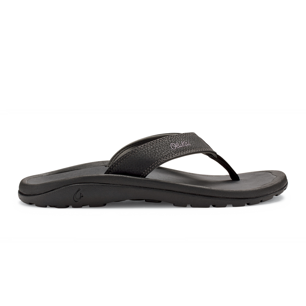 OluKai Men | OluKai ‘Ohana - Black / Dark Shadow | Men's Beach Sandals