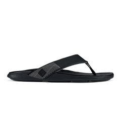 OluKai Men | Tuahine Men's Waterproof Leather Beach Sandals - Black