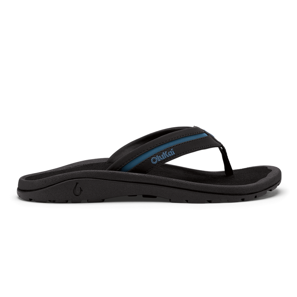 OluKai Men | ʻOhana Pālua - Black / Slate Blue