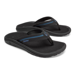 OluKai Men | ʻOhana Pālua - Black / Slate Blue