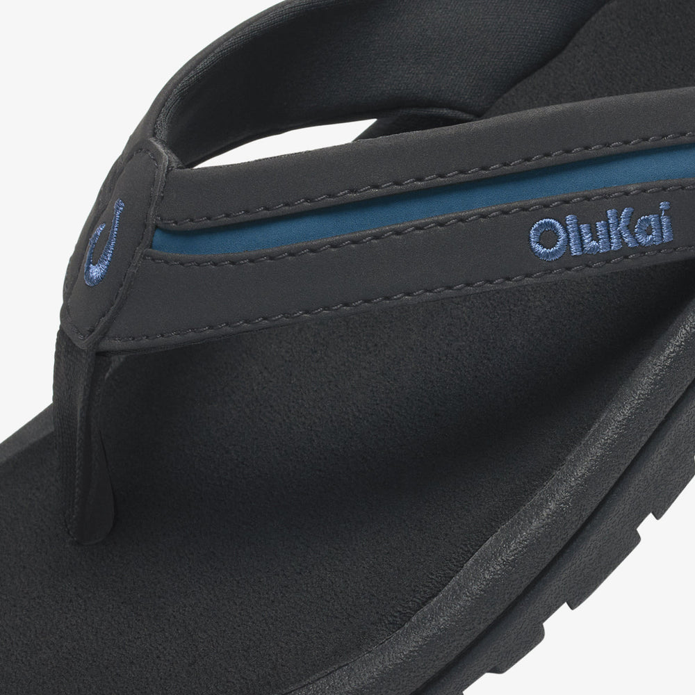 OluKai Men | ʻOhana Pālua - Black / Slate Blue