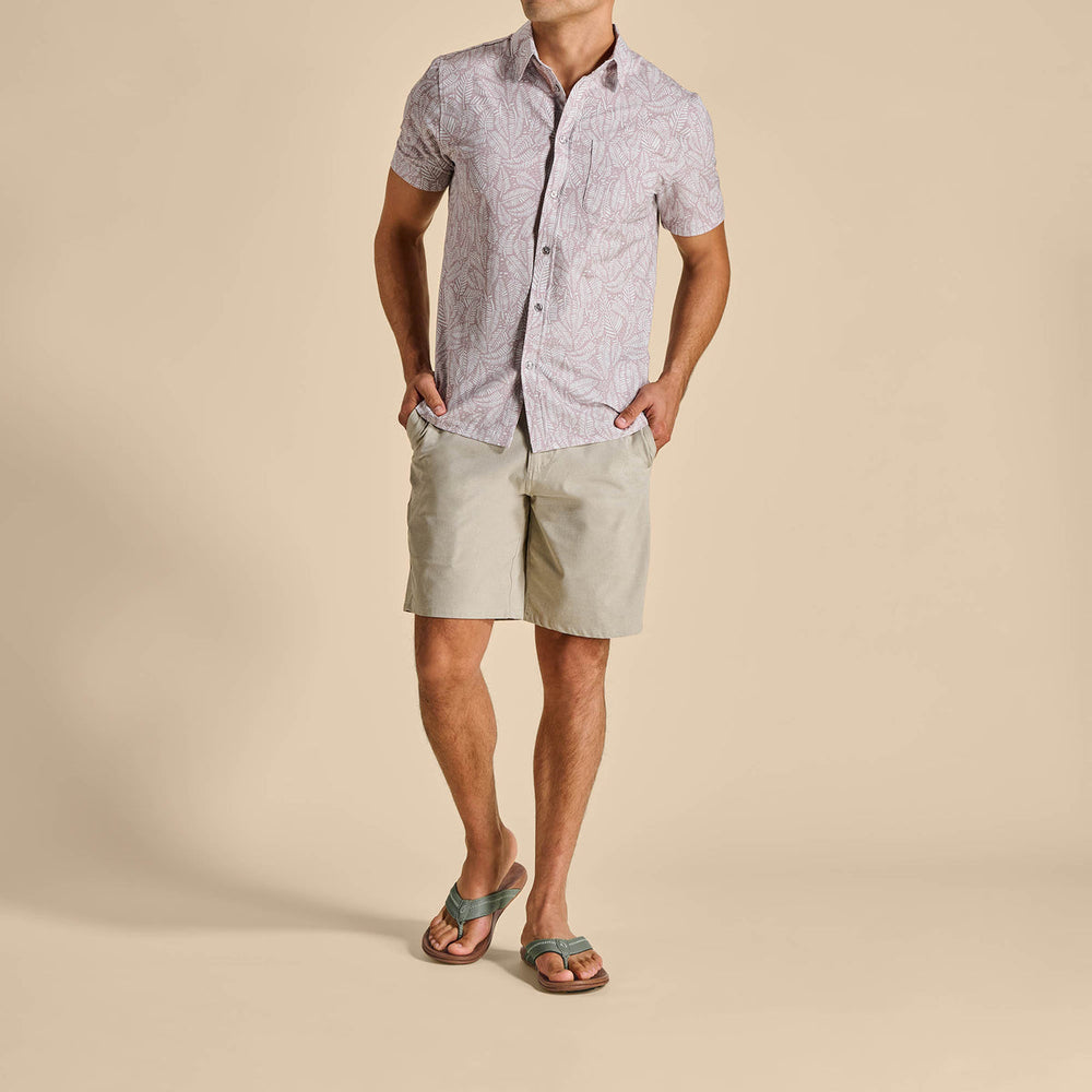 OluKai Men | Hiapo - Odyssey Grey / Sahara Men’s Leather Beach Sandals