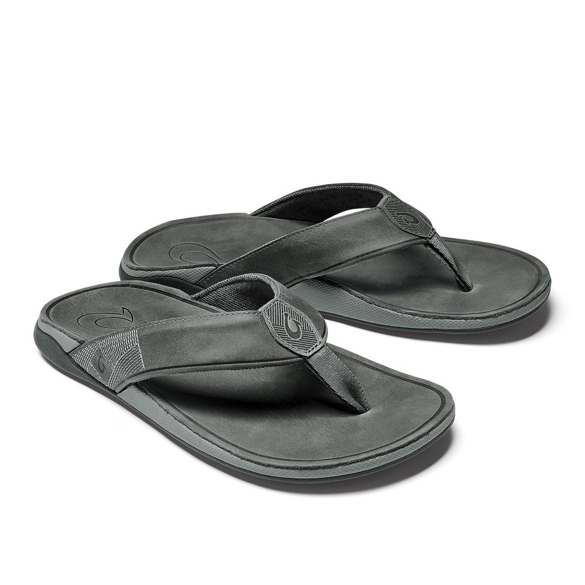 OluKai Men | Tuahine Men's Waterproof Leather Beach Sandals - Lagoon