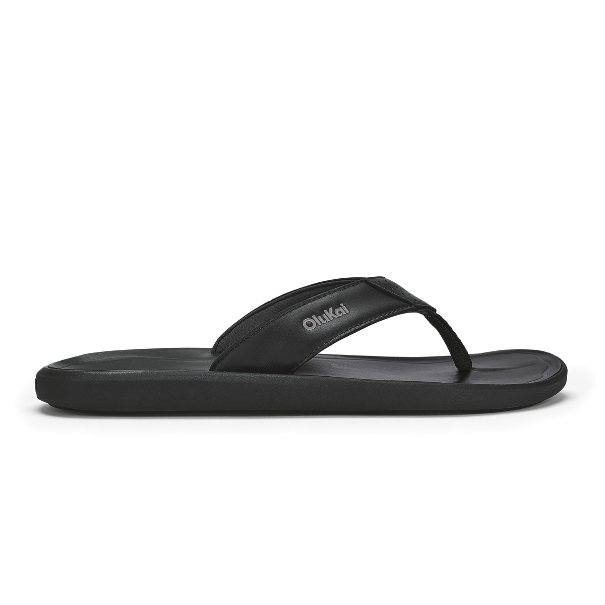 OluKai Men | Pili Men’s Waterproof Leather Sandals - Lava Rock