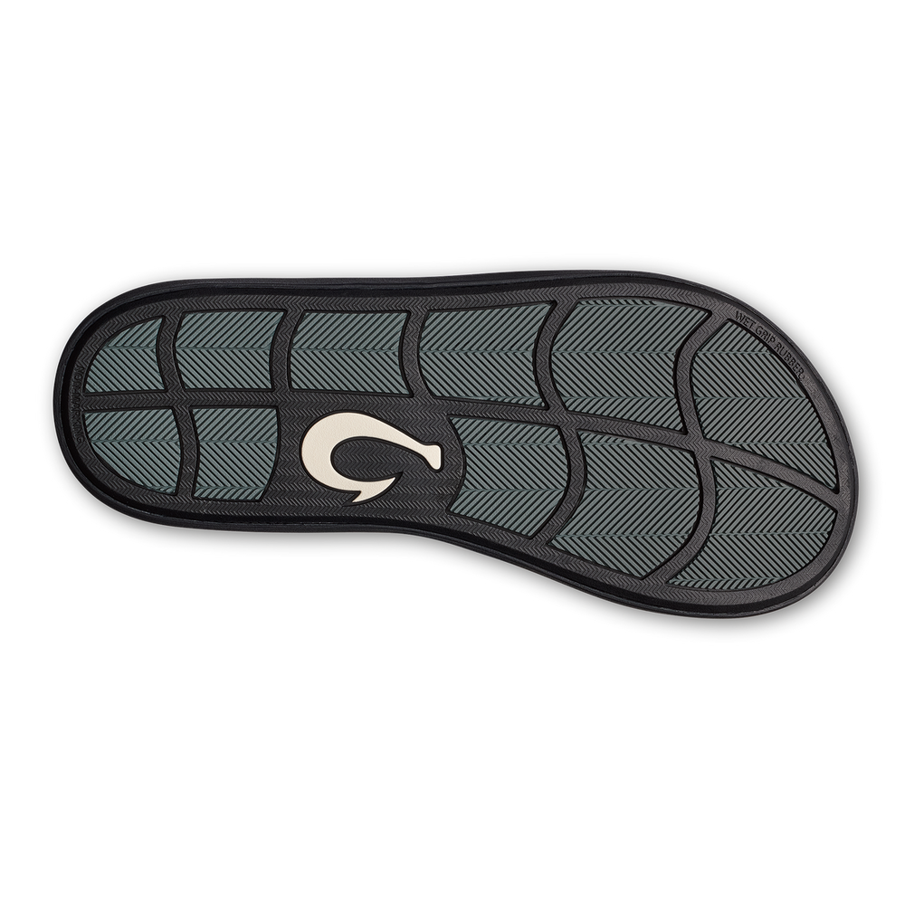 OluKai Men | Pili Men’s Waterproof Leather Sandals - Lava Rock