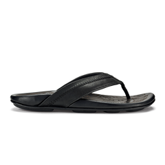 OluKai Men | Hiapo - Lava Rock Men’s Leather Beach Sandals