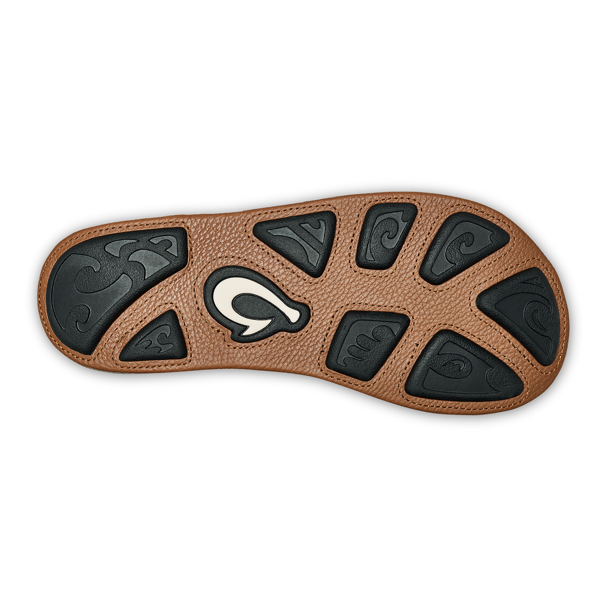 OluKai Men | Hiapo -Dark Java / Toffee Men’s Leather Beach Sandals