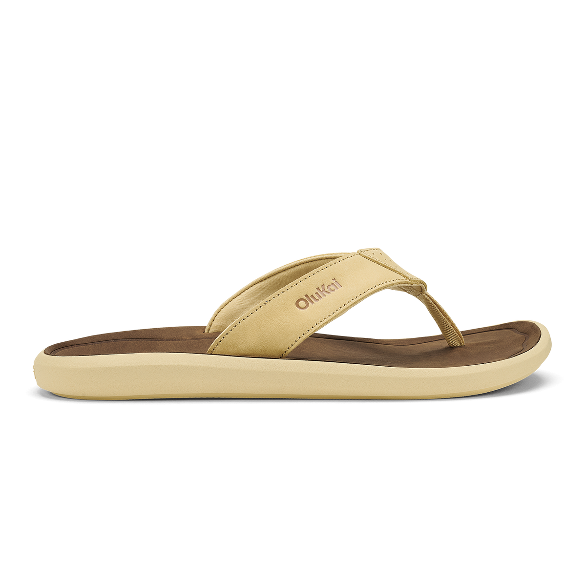 OluKai Men | Pili Men’s Waterproof Leather Sandals - Toasted Coconut / Tan