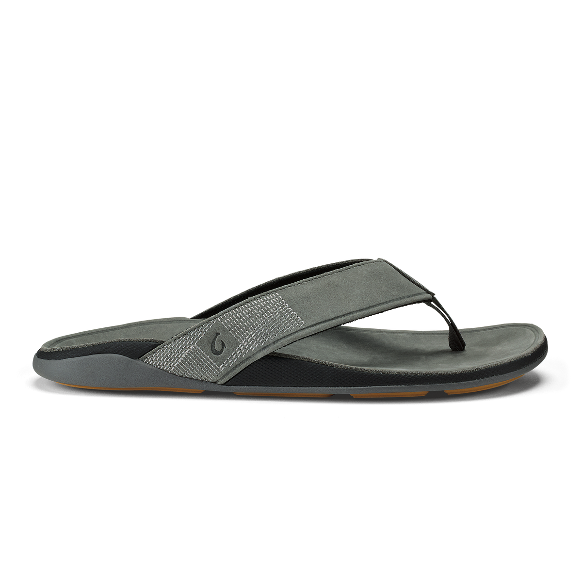 OluKai Men | Tuahine Men's Waterproof Leather Beach Sandals - Rock
