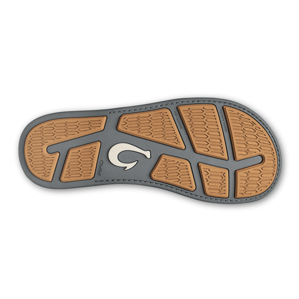 OluKai Men | Tuahine Men's Waterproof Leather Beach Sandals - Rock