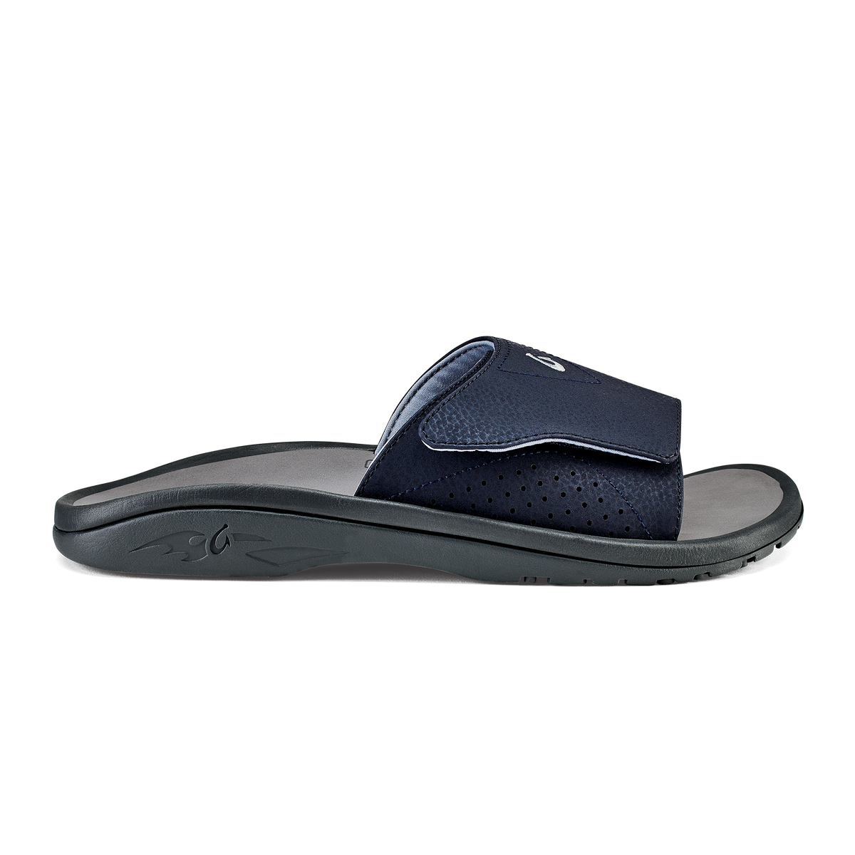 OluKai Men | OluKai Nalu Slide - Trench Blue / Charcoal | Men's Sandals