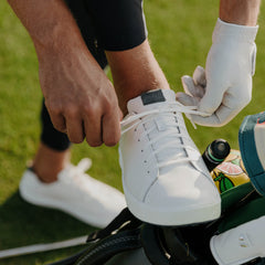 OluKai Men | Wai‘alae Men’s Waterproof Leather Golf Shoes - White