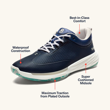 OluKai Men | Mākena Men’s Waterproof Golf Shoes - Mood Indigo