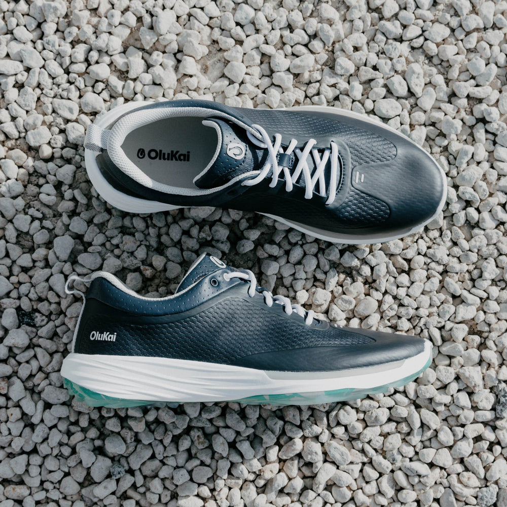 OluKai Men | Mākena Men’s Waterproof Golf Shoes - Mood Indigo