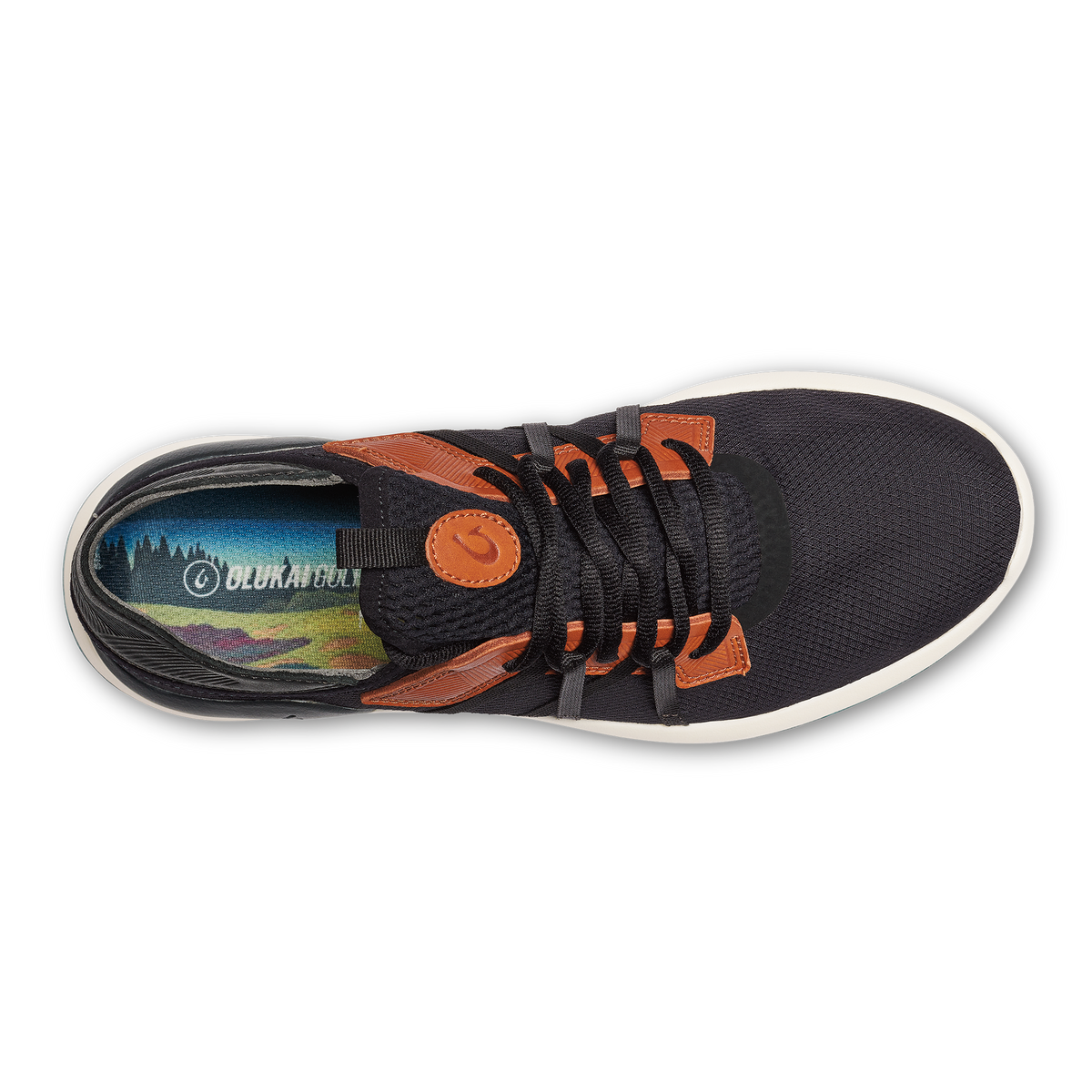OluKai Men | Manele Men’s Breathable Golf Shoes - Black / Dark Shadow
