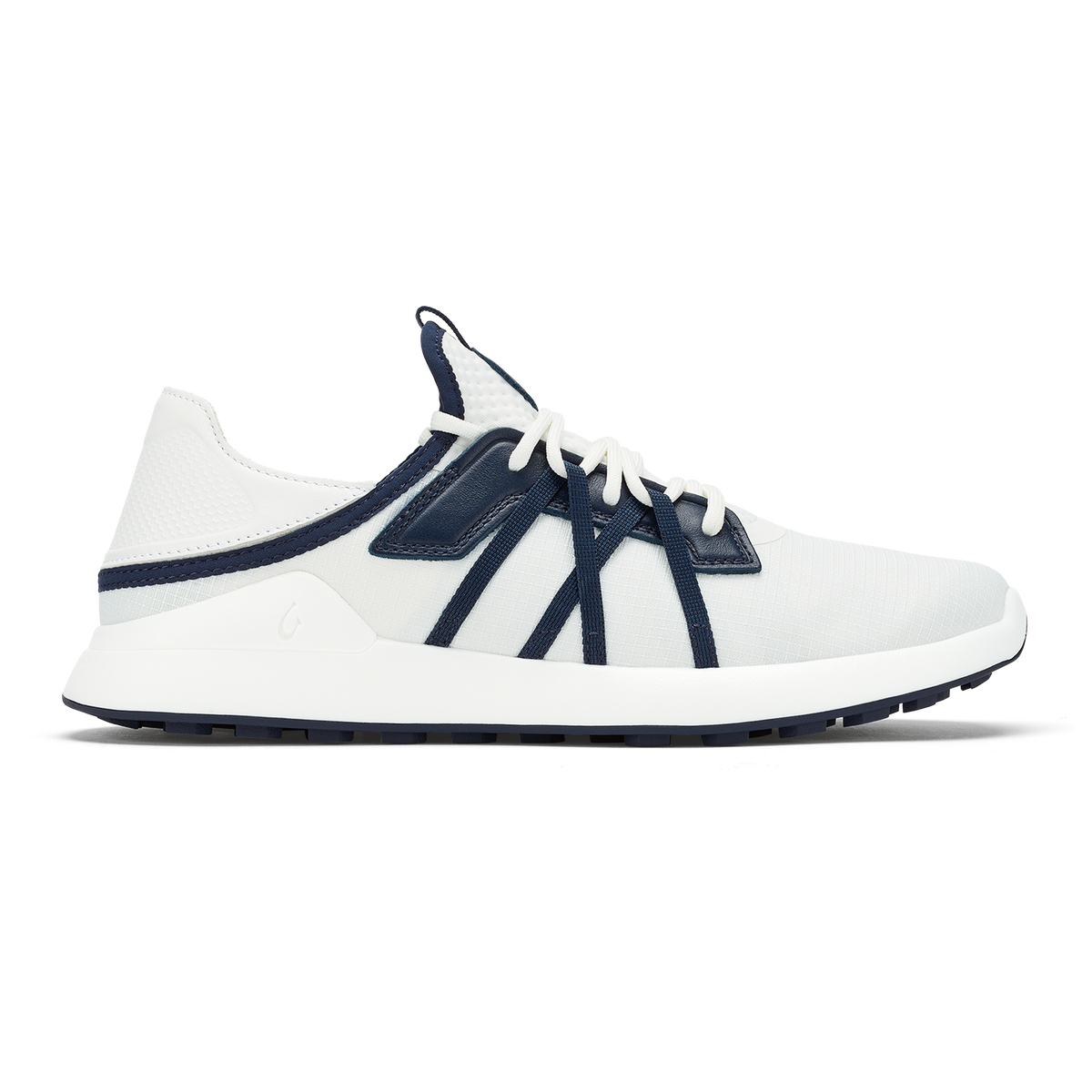 OluKai Men | Manele Men’s Breathable Golf Shoes - Bright White / Mood Indigo